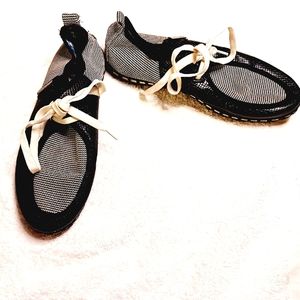 SHOENS Mens Oxford Shoes Loafer Casual Sneakers Black White Size‎ 41 US Size 8